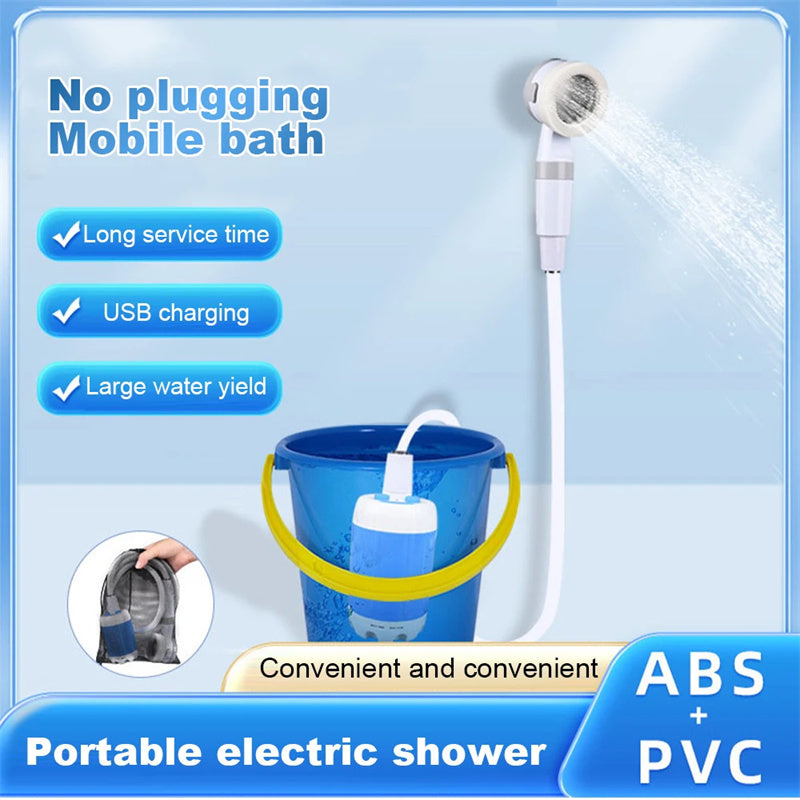 Stay Fresh Anywhere – Powerful 5000mAh Portable Camping Shower for Outdoor Adventures