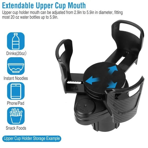 Dual Cup Holder Expander For Car